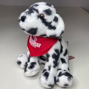 Douglas Cuddle Toys Checkers Dalmatian Plush Dog 6” Academy Fire Bandana #1561